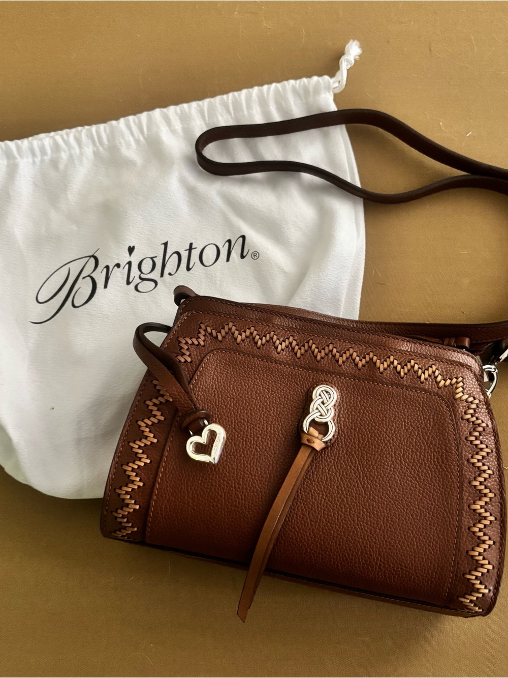 Brighton Bourbon Georgina Organizer Crossbody Purse | NWT